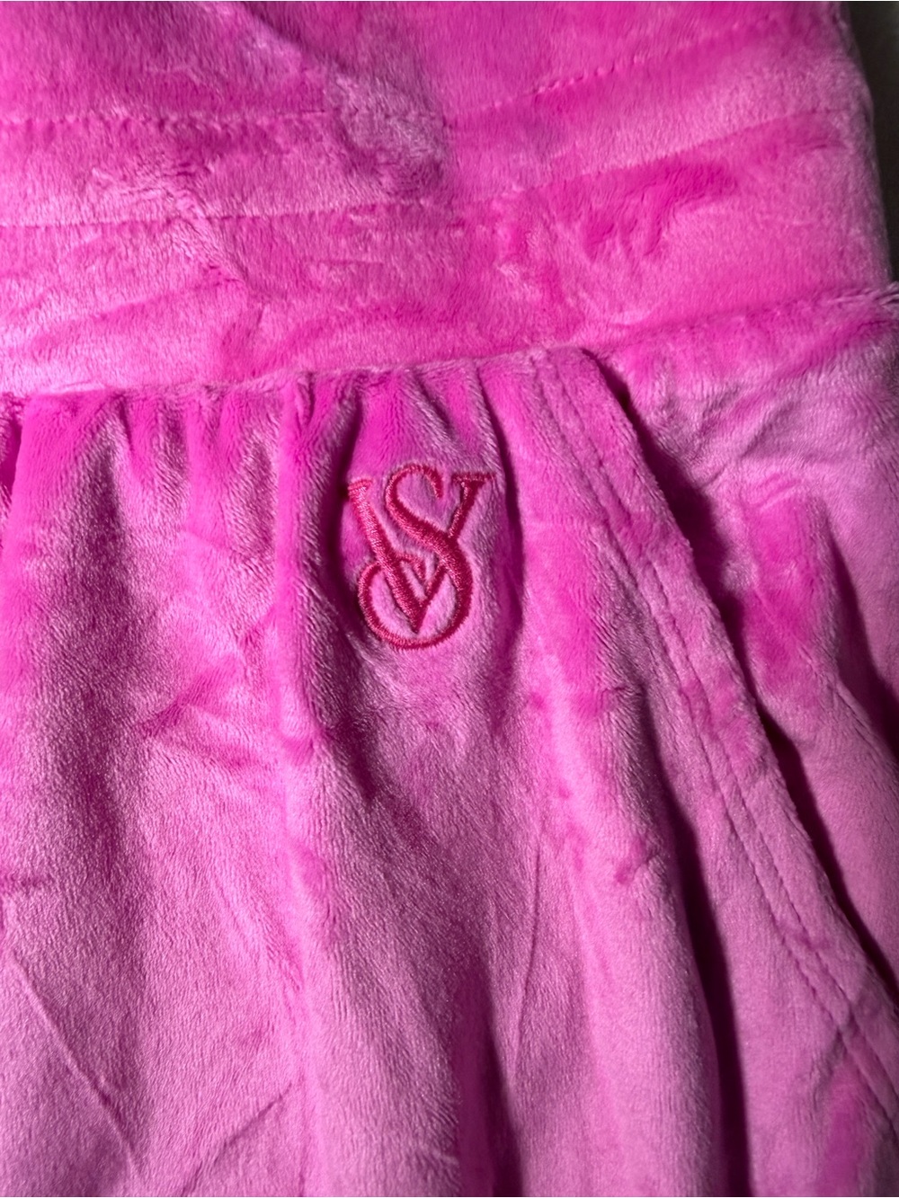 Victoria's Secret Bright Pink Velour Lounge Pants - Picture 3 of 5